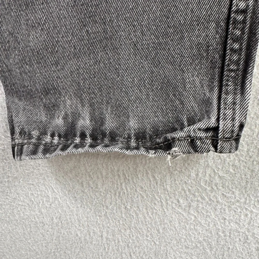 Levis Jeans Mens 33x34 (Fits 31x31) Faded Black 505 Straight Leg Cotton Classic